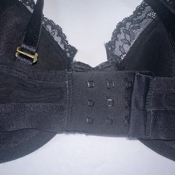 Soma Bra 38C Black Lightest Lift Lace Plunge Underwire Convertible - Picture 5 of 7